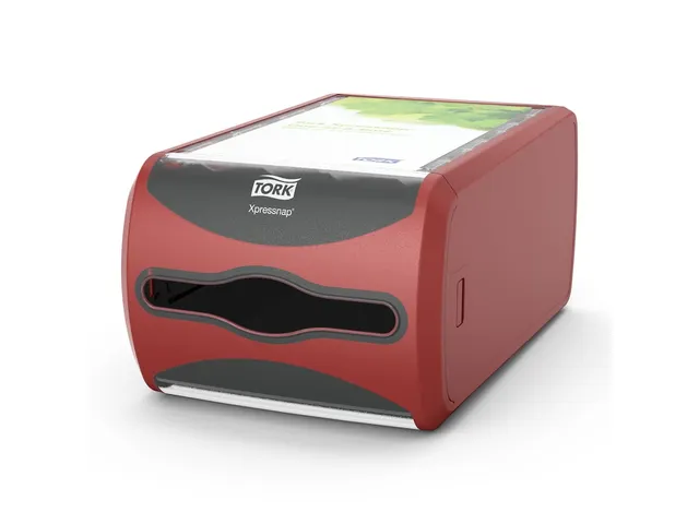 Tork 272512 Xpressnap Counter Napkin Dispenser Rood
