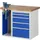 werkbank,HxBxD 890x1000x700mm,beukblad,draagverm. 750kg,2containers