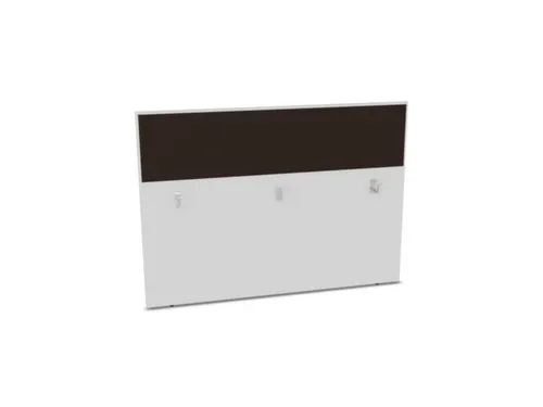 baliepaneel,v. bureau,aanbouw achter,B 1600mm,Bl-wit,BN2036-bruin