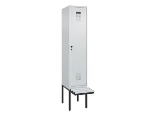 locker met bank,HxBxD 2120x400x815mm,1vak,vak B 400mm,draaigrendel - 2
