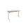 Dextro Plus Zit-sta Bureau Elektrisch 160x80 Honey Castello 25mm Wit