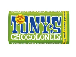Chocolade Tony's Chocolonely reep 180gr puur amandel zeezout