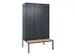 locker voor scheiding van kleding,HxBxD 2120x1200x815mm,3vak
