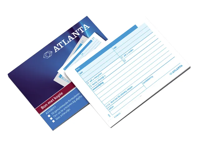 Bonboekje Djois Atlanta met 3 kopieën carbon A6