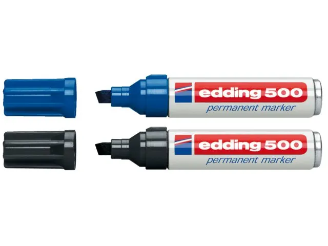 Viltstift edding 500 schuin blauw 2-7mm