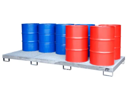 opvangbak,v. 10x200l vat,opvangvol. 280l,HxBxD 200x1300x3280mm
