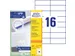 Etiquette Avery Zweckform 3484 105x37mm blanc 3200 pièces