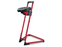 Esd Stahulp H 600-850mm Glijders Zwart PU Rood Staal