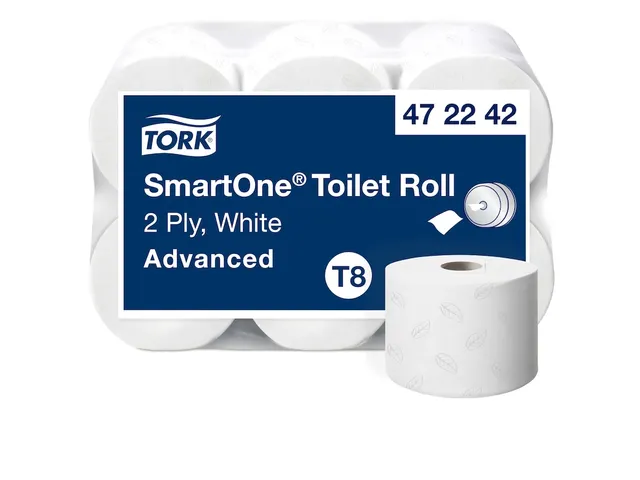 Tork Smartone 472242 Toiletpapier 2-laags T8 1150 vel Wit