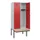 locker met bank,HxBxD 1950x800x815mm,2vak,vak B 400mm,draaigrendel
