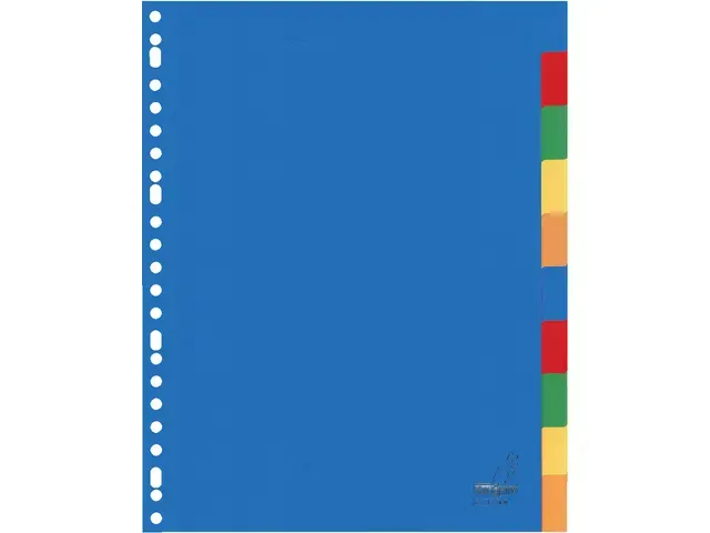 Tabblad Kangaro A4 blanco PP 120micron 10-delig 23-gaats krimp a 10 se