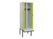 locker voor scheiding van kleding,HxBxD 2120x600x815mm,2vak