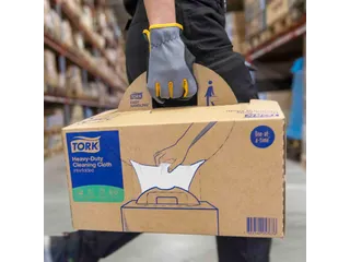Reinigingsdoek Tork Heavy-Duty W7 vel dosering 120 doeken wit 530176 - 2