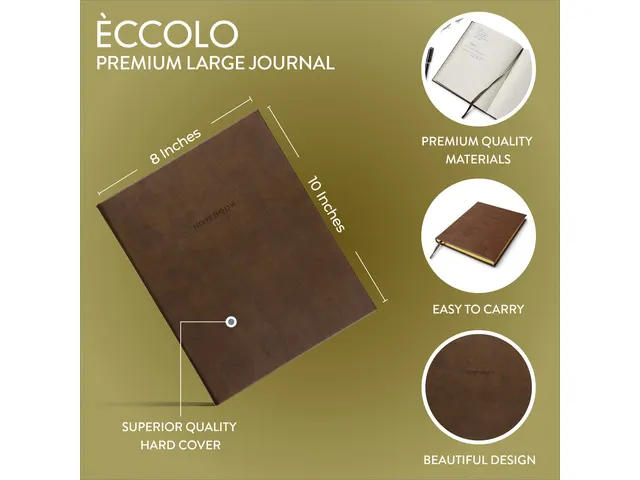 Carnet de notes Brown ligné 20x25cm