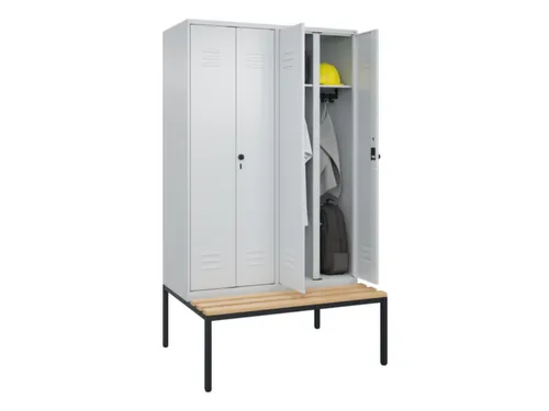 locker voor scheiding van kleding,HxBxD 2120x1200x815mm,4vak