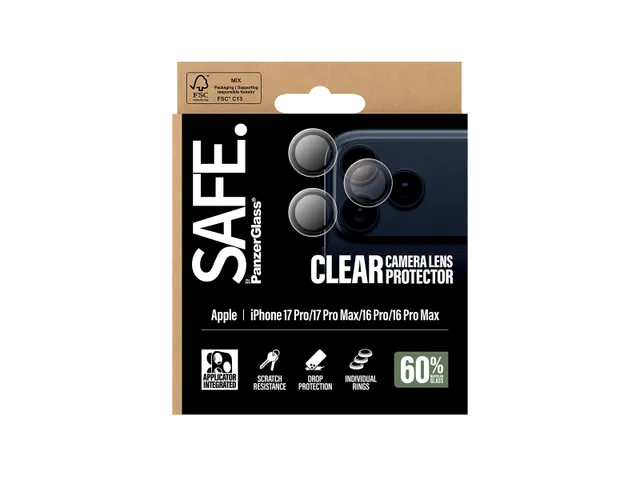 PanzerGlass SAFE. by Camera Lens Protector Transparent iPhone 17 Pr