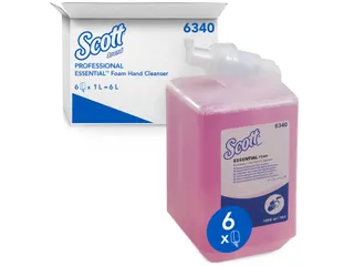 Handzeep Scott Essential Schuim foam roze 1000ml 6340 - 2