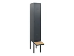 locker met bank,HxBxD 1950x300x815mm,1vak,vak B 300mm,cil.-slot