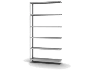 magazijnstelling,aanbouwveld,HxBxD 2500x1300x300mm,vaklast 125kg - 2