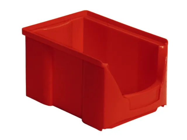 Zichtbak Hxbxd 125x145x230/196mm Pe Rood