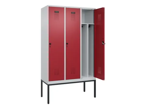 locker voor scheiding van kleding,HxBxD 2120x1200x500mm,3vak