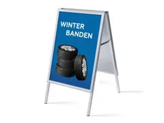 Stoepbord A1 complete set met print "Winterbanden"