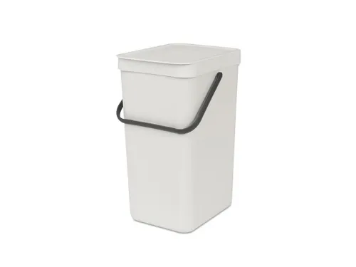 Afvalemmer Sort & Go 16 Liter Lichtgrijs