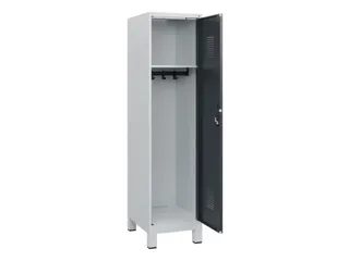 schoollocker,HxBxD 1630x400x500mm,1vak,vak B 400mm,cil.-slot,voeten - 1