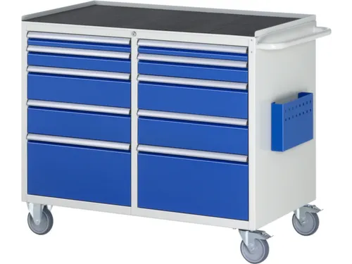 gereedschapswagen 975x1145x650mm metaalblad 450kg 10 laden RAL5010