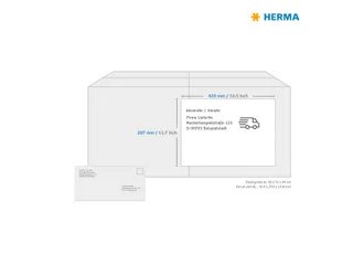 HERMA 8692 Premium etiketten A3 420x297mm Wit 100 stuks - 2