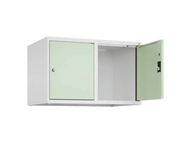 opzetkast,v. locker,2vak.,vak B 400mm,HxBxD 500x800x500mm,cilinderslot