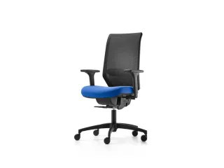 Dauphin Bureaustoel Shapemesh Plus met synchroonmechanisme Blauw - 1