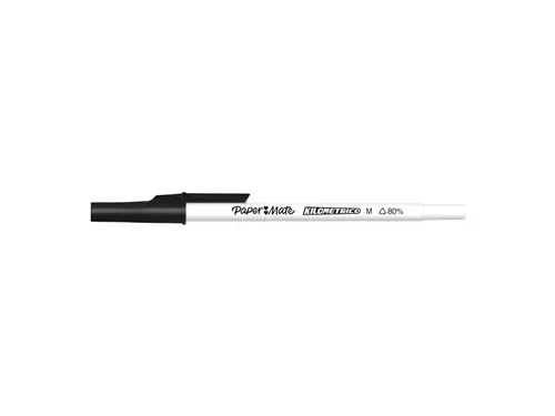 Balpen Paper Mate Kilometrico Recycled medium zwart