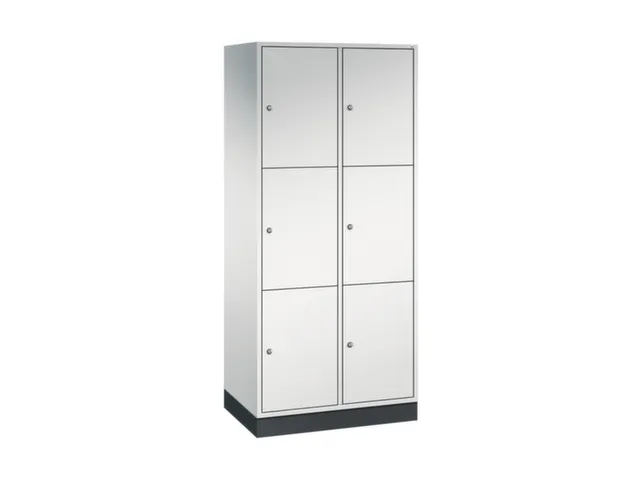 grootvolume-lockersysteem,RAL 7035,HxBxD 1950x820x500mm,2x3vakken