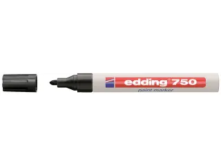 Paintmarker edding 750 op oliebasis 2-4mm zwart blister à 1 stuk - 2