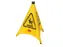 Waarschuwingskegel Rubbermaid driezijdig meertalig pop-up 76cm geel
