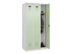 locker,HxBxD 1850x900x500mm,3vak,vak B 300mm,cil.-slot,staand op vloer