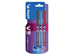 Rollerpen Pilot V-Ball 05 Fijne punt Assorti Blister à 3 stuks