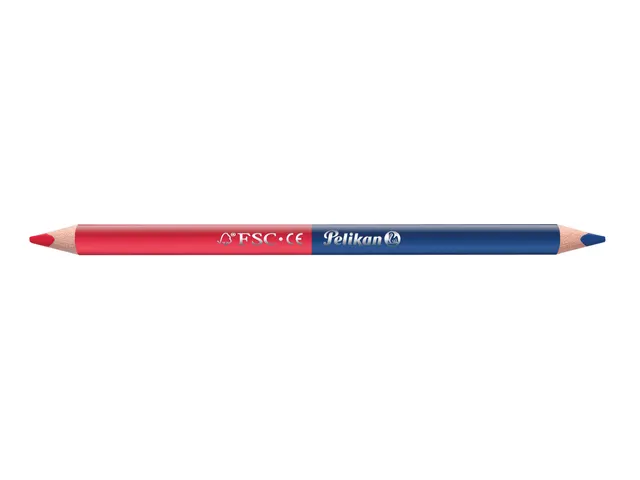 Potlood Pelikan 3mm rood/blauw 2 stuks