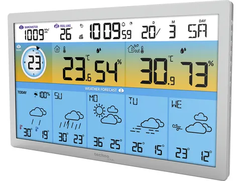 Weerstation Technoline WD 2500 373x228x30mm zilver met 1 buitensensor