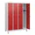 schoollocker,HxBxD 1630x1200x500mm,4vak,vak B 300mm,draaigrendel