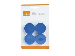 Magneet Nobo 38mm blauw 4 stuks