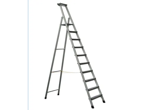 staande trap eenzijdig 10treden stand H 2 49m balk L 3 45m aluminium