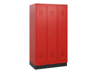 schoollocker,HxBxD 1630x900x500mm,3vak,vak B 300mm,cil.-slot,sokkel - 2