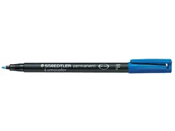 Viltstift Staedtler OHP Lumocolor 318 Fijn 0.6mm Blauw