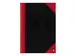 Cahier de notes Bantex noir/rouge A4 ligné 70g 96 feuilles
