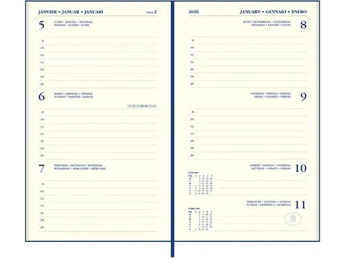 Agenda 2027 Ryam Memoplan 7 Nappa 7dagen/2pagina's assorti