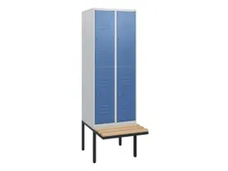 Dubbeldekse dekenkist,HxBxD 1950x600x815mm,2x2vak.,vak B 300mm