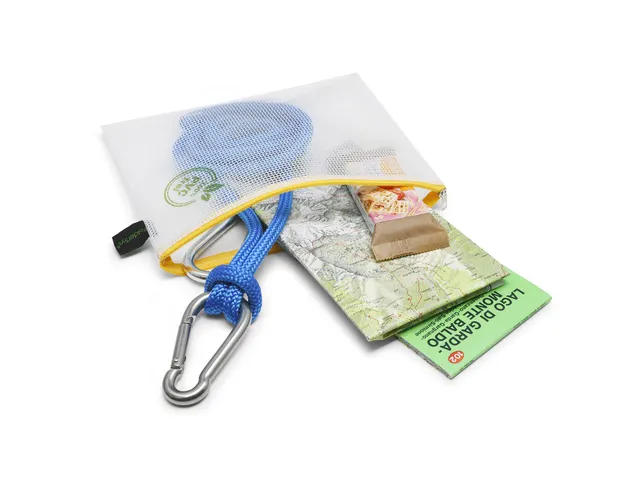 etui A5 PVC-vrij transparant met gele rits