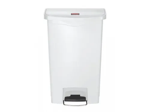 Pedaalemmer Slim Jim Step On Front Kunststof 50 Liter Wit